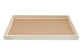 1 1/2" Deluxe Linen Standard Utility Trays - 14 3/4" x 8 1/4"