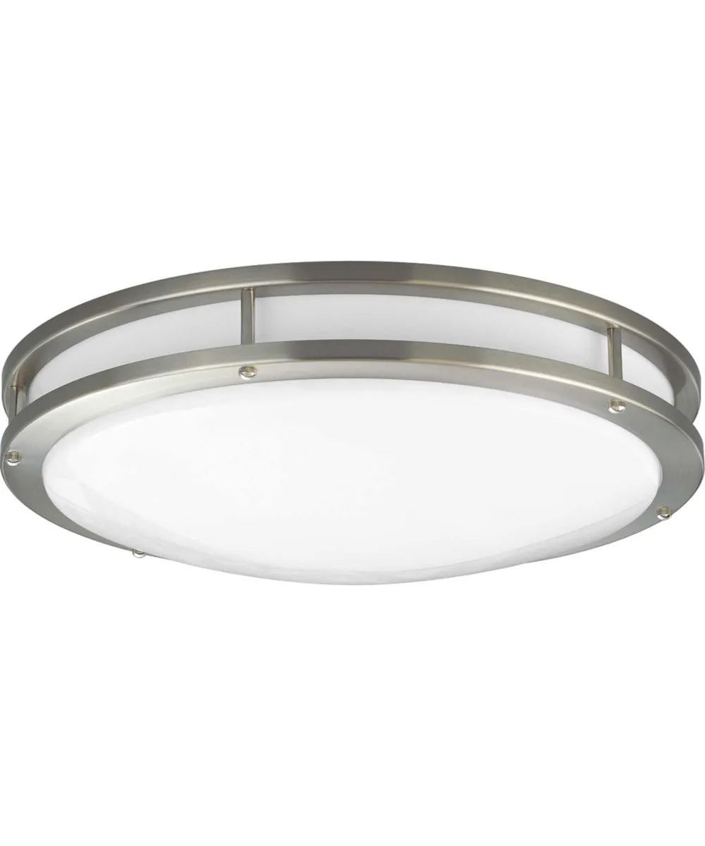 1-Light 17-3/4" LED Flush Mount Brushed Nickel