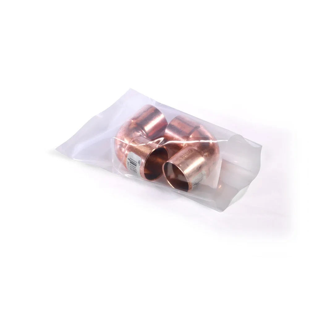 10" x 16" x 4 mil Clear Eco-Manufactured Plastic Layflat Bags (Roll of 500)