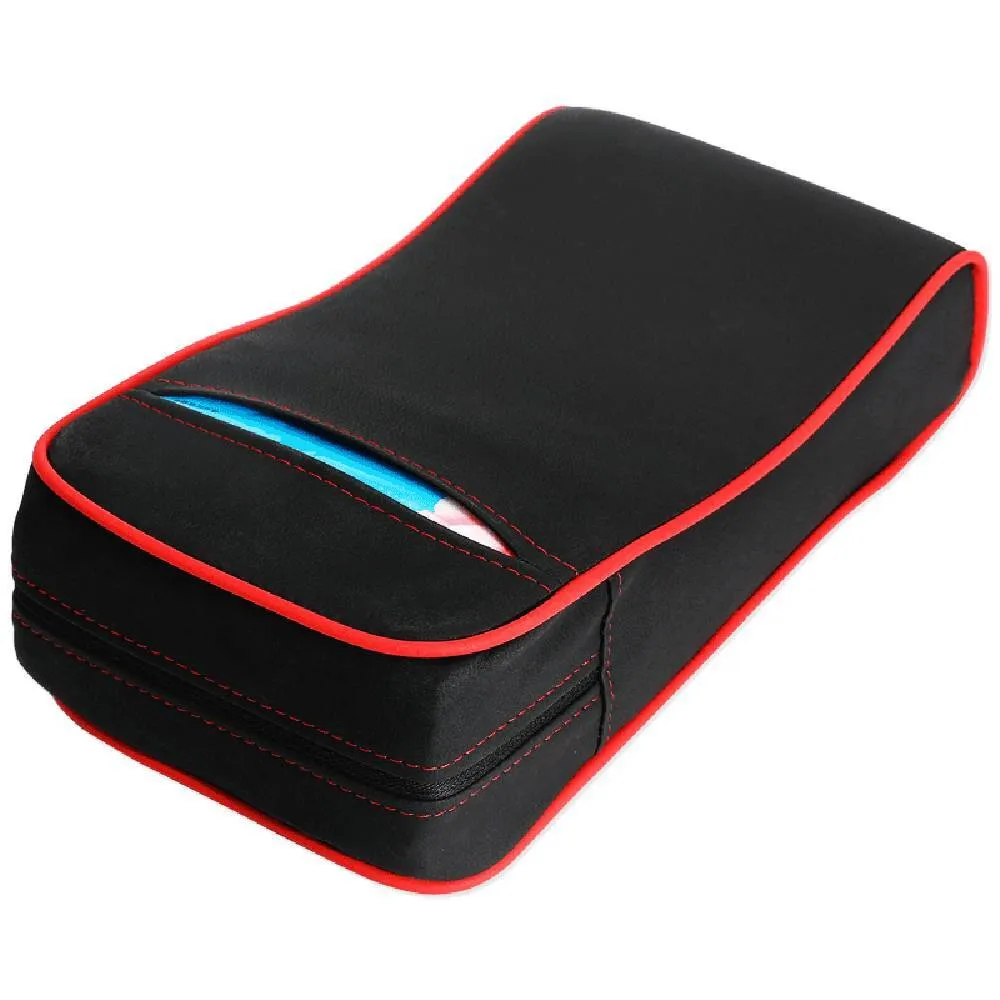 2-in-1 Car Armrest Pad Paper Tissue Holder Towel Box Central Arm