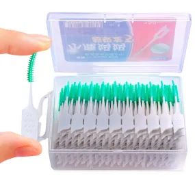 20/150Pcs Interdental Brush Soft Rubber Teeth Cleaning Tools Dental Cleaning Between Teeth Toothbrush Oral Hygiene Care Tool 0ral irrigator