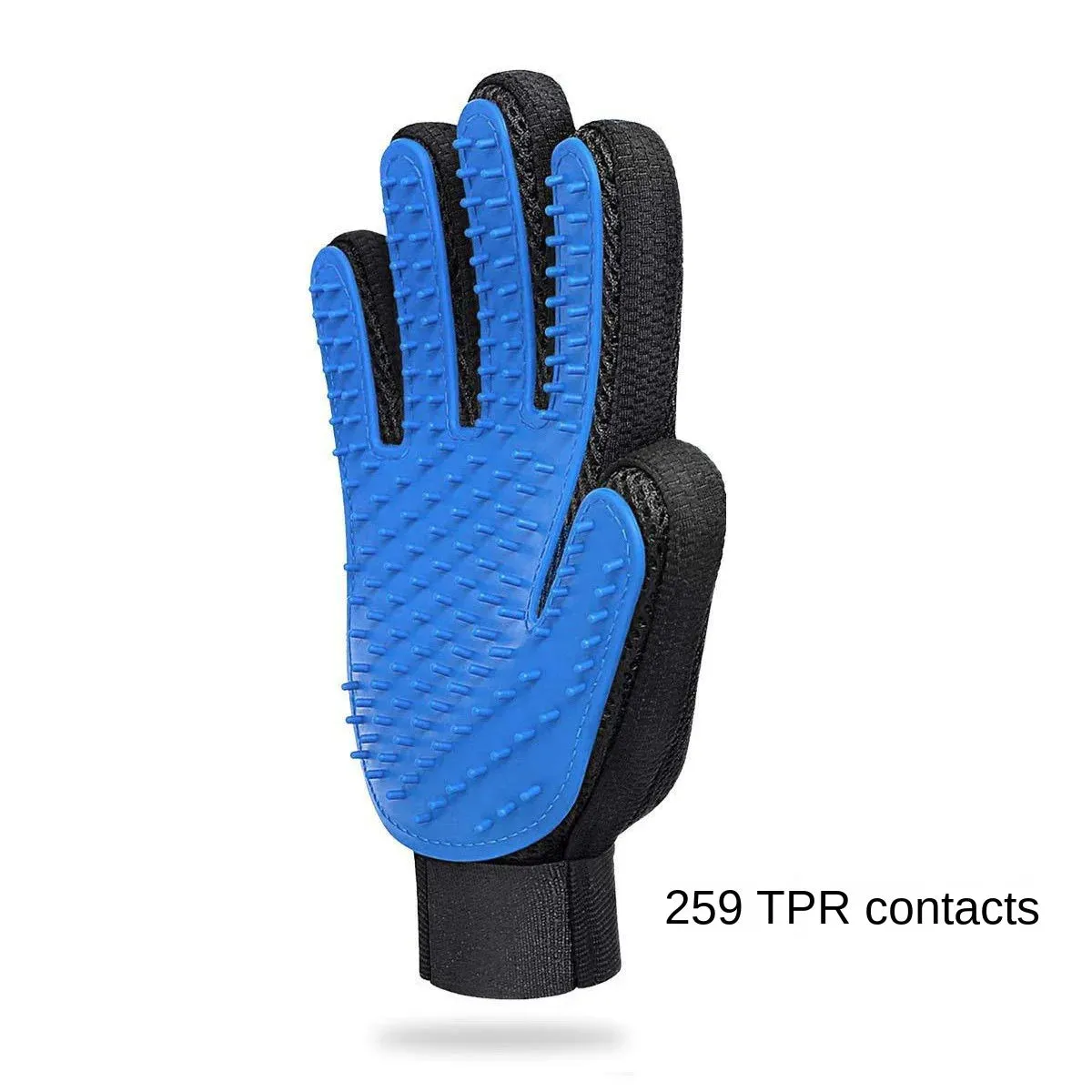 259 Encrypted Pet Cleaning Gloves - Silicone Anti-Biting Massage Gloves for Bathing and Grooming Cats