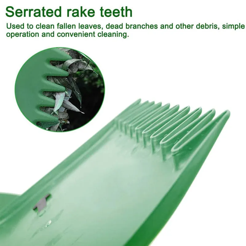 2pcs Plastic Grass Hand Leaf Rakes Garden And Yard Leaf Scoops