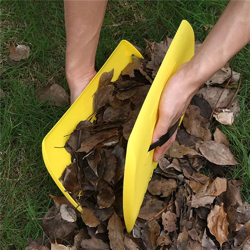 2pcs Plastic Grass Hand Leaf Rakes Garden And Yard Leaf Scoops