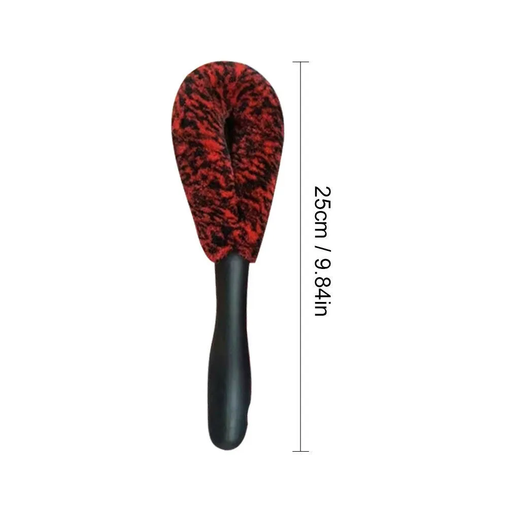3 Pcs Car Wheel Cleaning Brush Kit Imitation Wool Tire Scrub