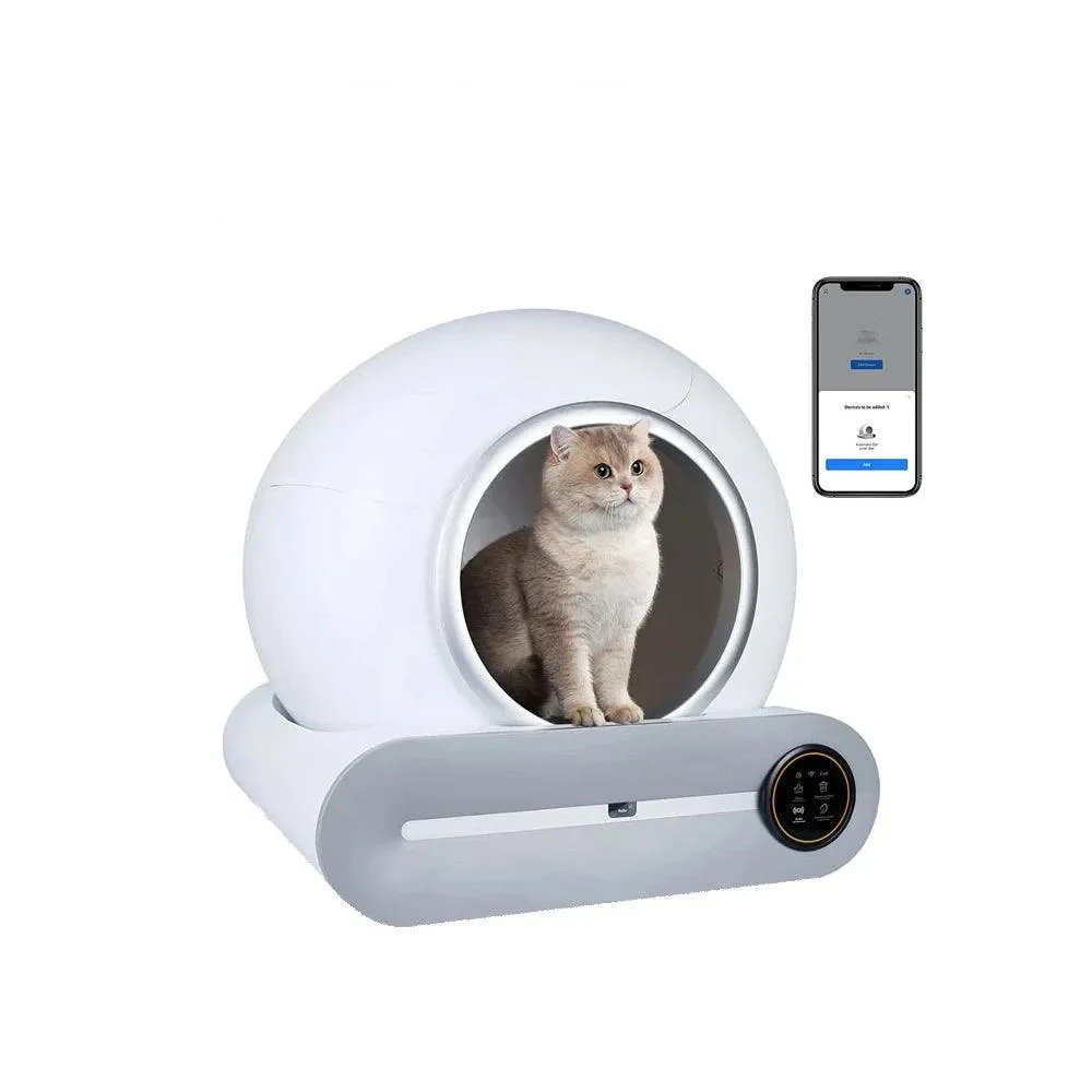 65L Smart Cat Litter Box Self-Cleaning Pet Toilet