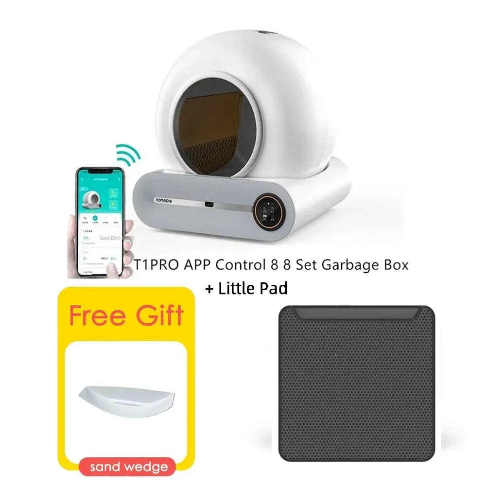 65L Smart Cat Litter Box Self-Cleaning Pet Toilet