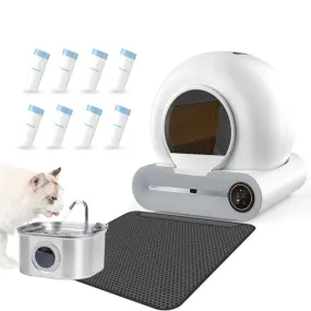65L Smart Cat Litter Box Self-Cleaning Pet Toilet