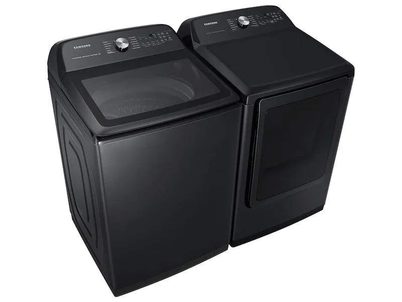 7.4 cu. ft. Smart Gas Dryer with Steam Sanitize  in Brushed Black