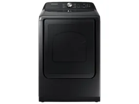 7.4 cu. ft. Smart Gas Dryer with Steam Sanitize  in Brushed Black