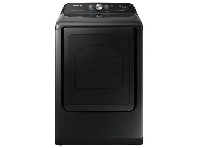 7.4 cu. ft. Smart Gas Dryer with Steam Sanitize  in Brushed Black