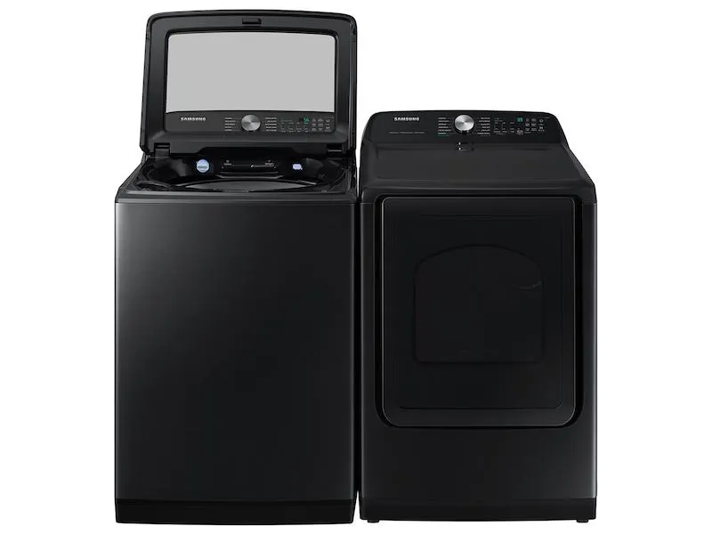 7.4 cu. ft. Smart Gas Dryer with Steam Sanitize  in Brushed Black