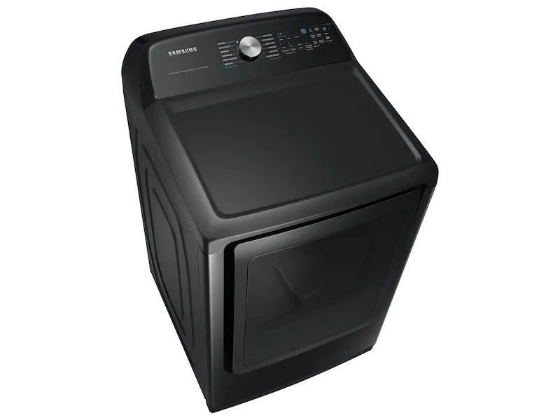 7.4 cu. ft. Smart Gas Dryer with Steam Sanitize  in Brushed Black