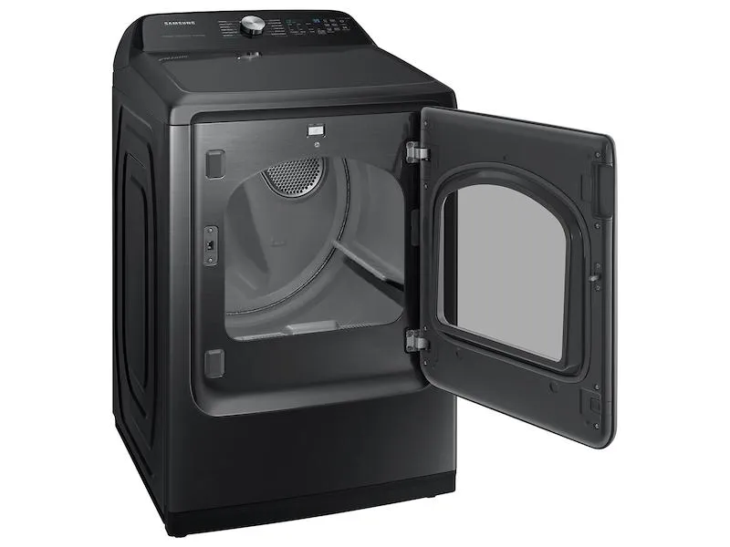 7.4 cu. ft. Smart Gas Dryer with Steam Sanitize  in Brushed Black