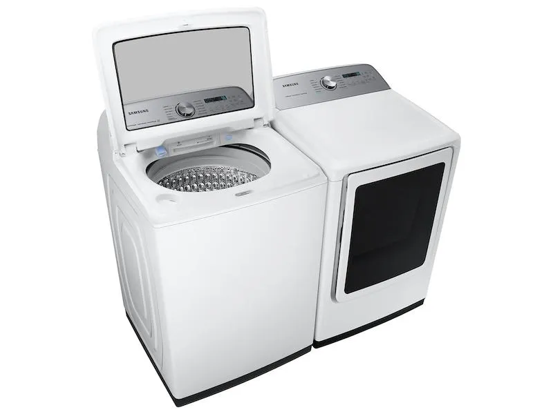7.4 cu. ft. Smart Gas Dryer with Steam Sanitize  in White