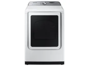 7.4 cu. ft. Smart Gas Dryer with Steam Sanitize  in White