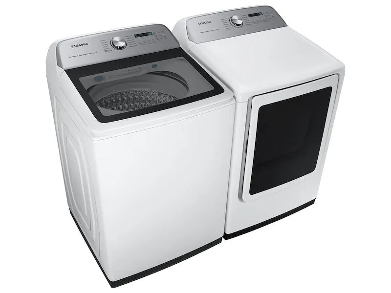 7.4 cu. ft. Smart Gas Dryer with Steam Sanitize  in White