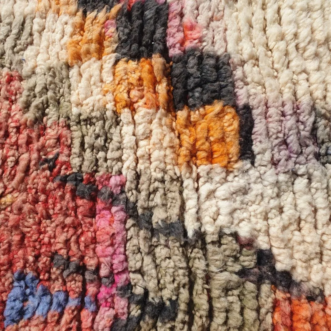 Achka Runner | Moroccan Hallway Runner Berber Boujad | 2'30x9'80 ft | 70x299 cm