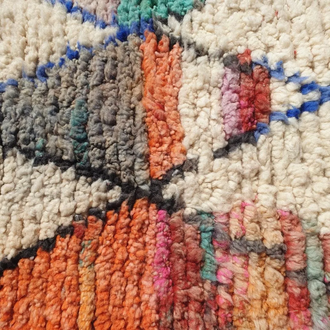 Achka Runner | Moroccan Hallway Runner Berber Boujad | 2'30x9'80 ft | 70x299 cm