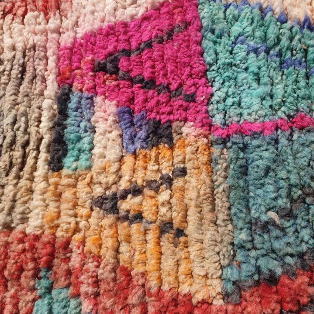 Achka Runner | Moroccan Hallway Runner Berber Boujad | 2'30x9'80 ft | 70x299 cm