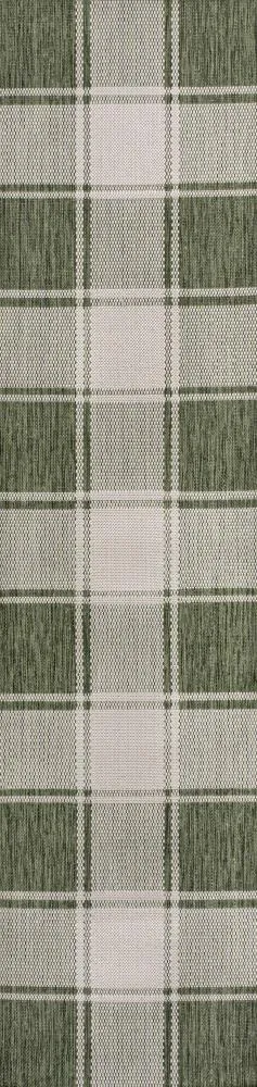 Acrylic Traditional Farmhouse Bold Gingham Indoor/Outdoor Area Rug