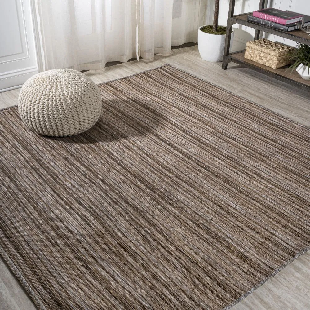 Aeran Finn Modern Farmhouse Pinstripe Area Rug