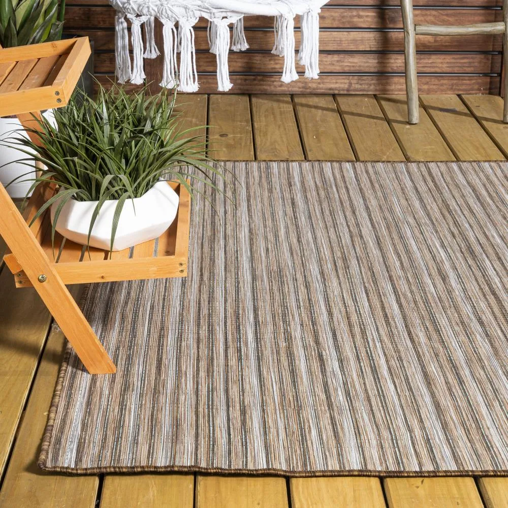 Aeran Finn Modern Farmhouse Pinstripe Area Rug