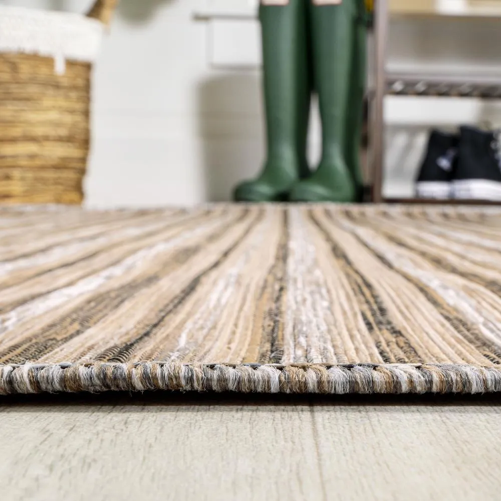 Aerelm Finn Modern Farmhouse Pinstripe Area Rug