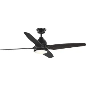Alleron 56" Ceiling Fan in Flat Black