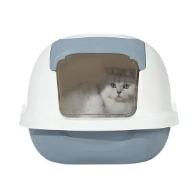 AllPetSolutions Grey Cat Litter Box with Lid