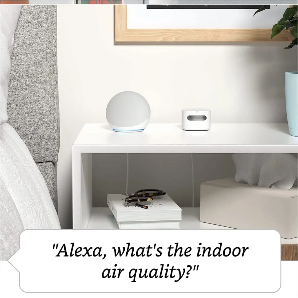 Amazon Smart Air Quality Monitor – Track Indoor Air, Works with Alexa