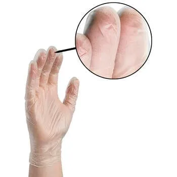 AMMEX® GlovePlus® Clear Vinyl Industrial Latex Free Disposable Gloves