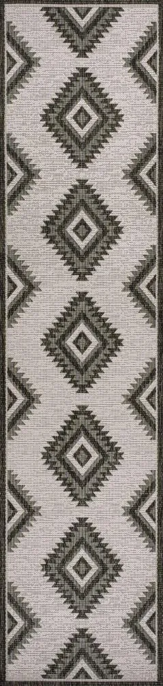 Antique Geometric Moroccan Diamond Indoor/Outdoor Area Rug