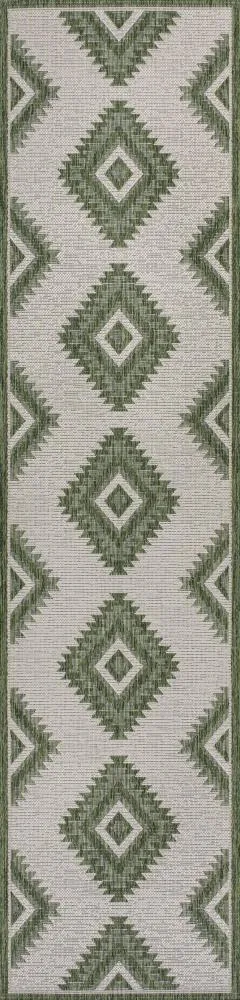 Antique Geometric Moroccan Diamond Indoor/Outdoor Area Rug