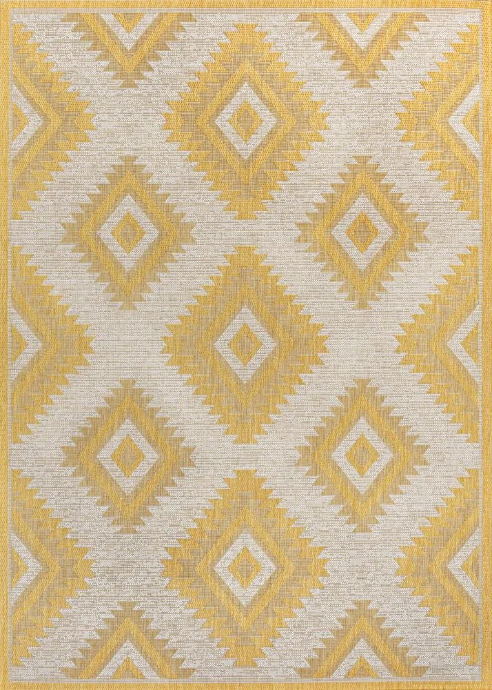 Antique Geometric Moroccan Diamond Indoor/Outdoor Area Rug