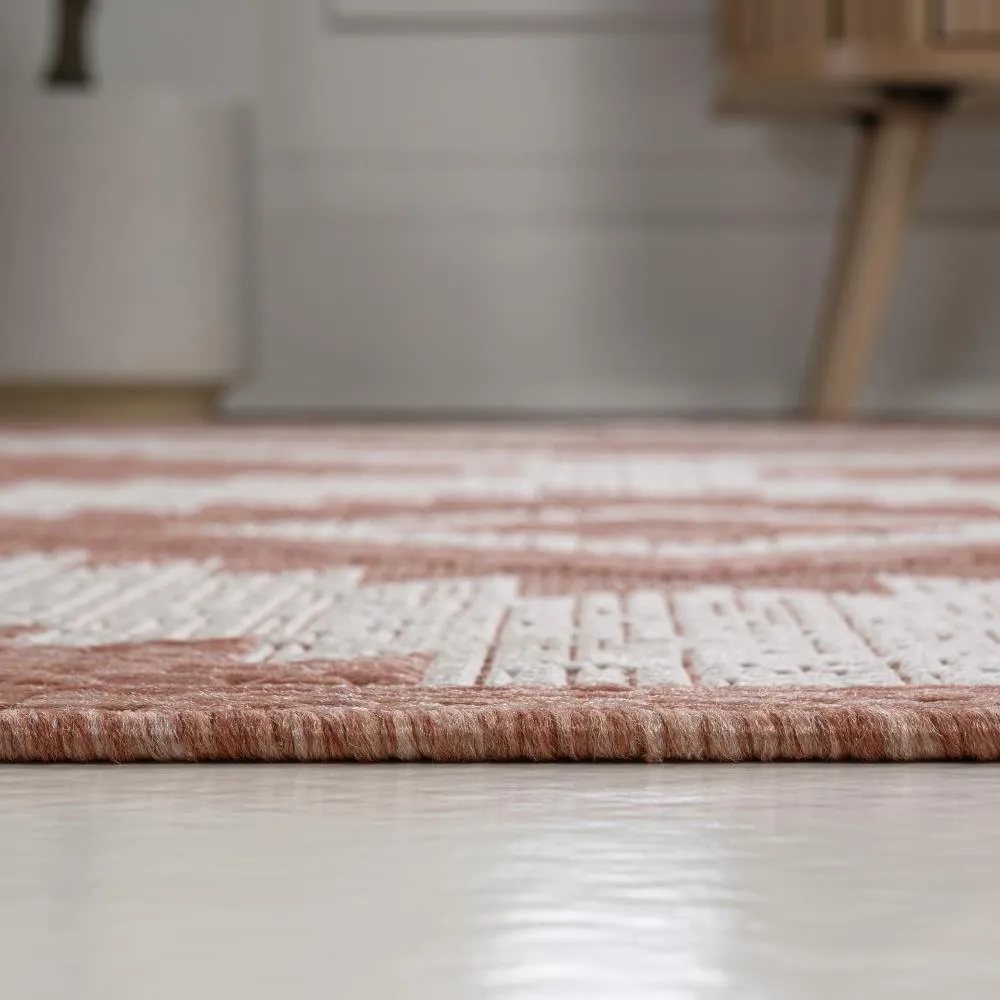 Antique Geometric Moroccan Diamond Indoor/Outdoor Area Rug