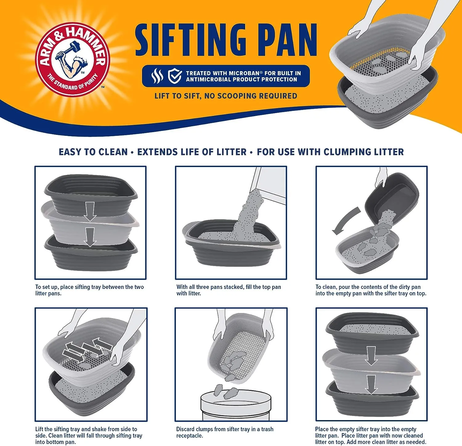 Arm & Hammer Sifting Litter Box