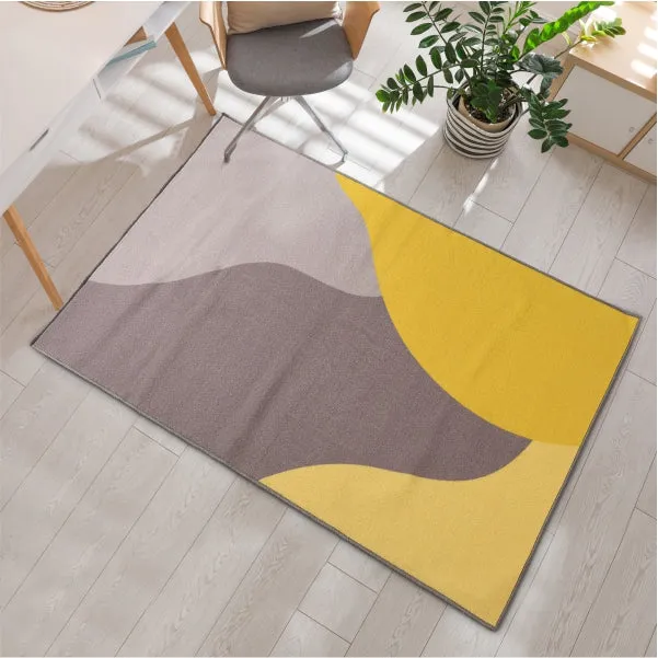 Aurora Modern 3D Digital Floor mat & bed runner carpet for bedroom - DR1015