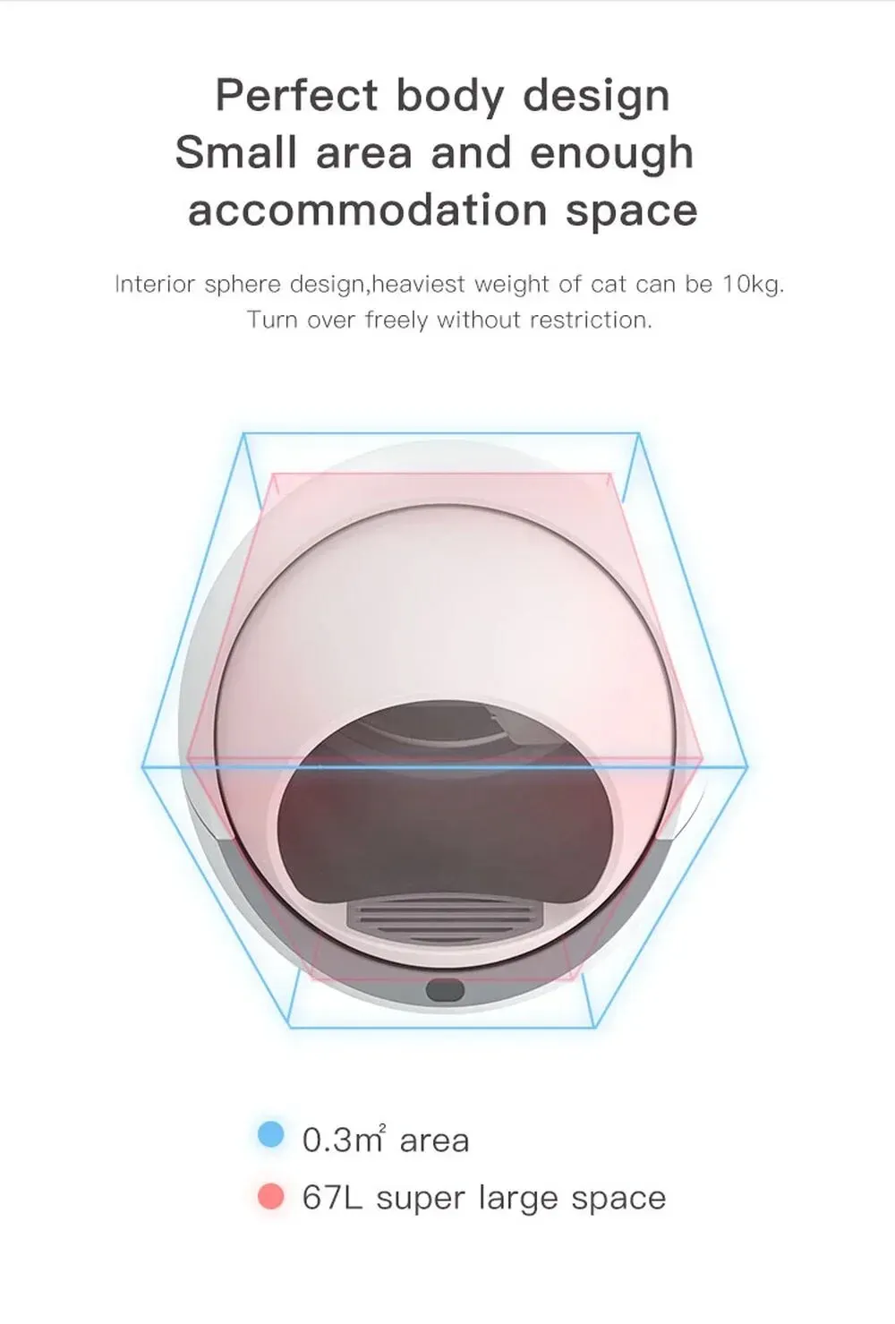 Automatic Cat Litter Box - Smart Self Washing Self Flushing Cat Tray Toilet Litter Bedpan Enclosed Inteligent Luxury Pet Washroom