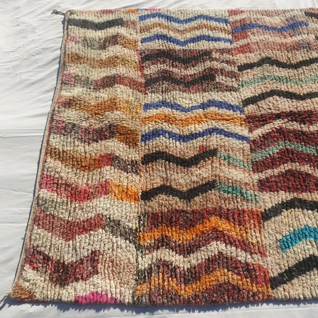 Badwat - Boujaad Moroccan Rug 6x10 Handmade Berber Design | 6'69x10'30 Ft | 204x314 cm