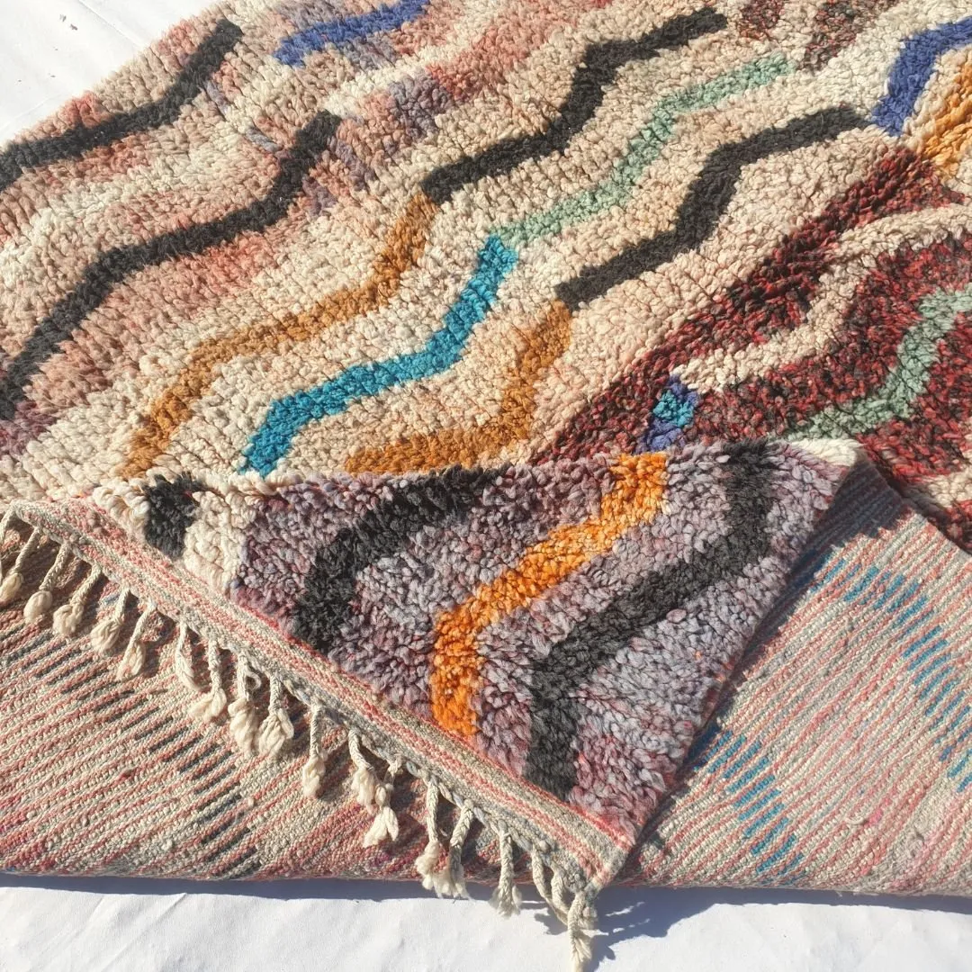 Badwat - Boujaad Moroccan Rug 6x10 Handmade Berber Design | 6'69x10'30 Ft | 204x314 cm
