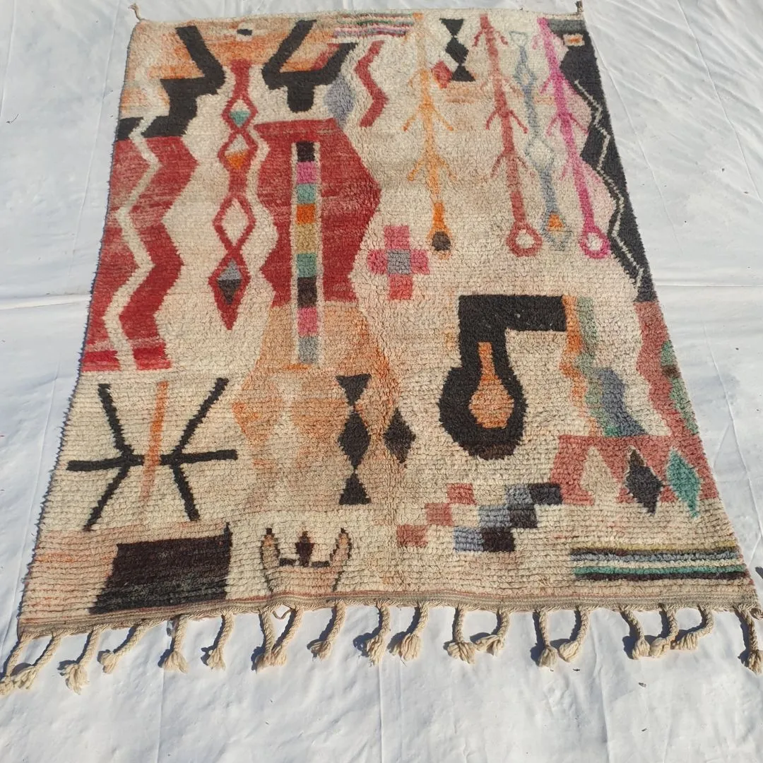Balika - Berber Moroccan Rug 6x9 Handmade Boujad | 6'17x9'54 Ft | 188x291 cm