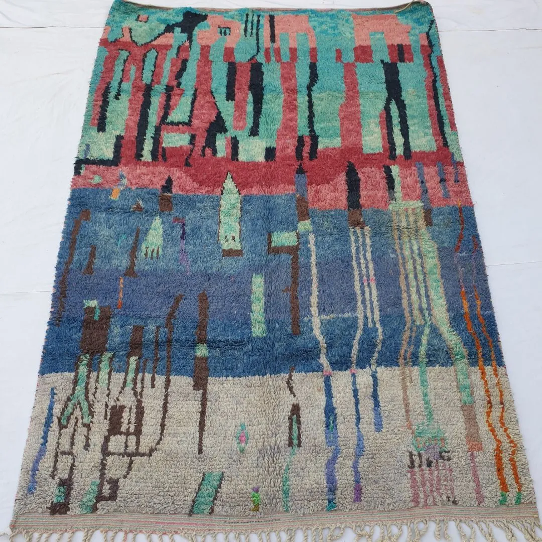 Bamani - Moroccan Rug 6x10 Berber Handmade Boujad | 6'66x10' Ft | 203x306 cm
