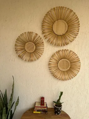 Bamboo Wheel Wall Decor