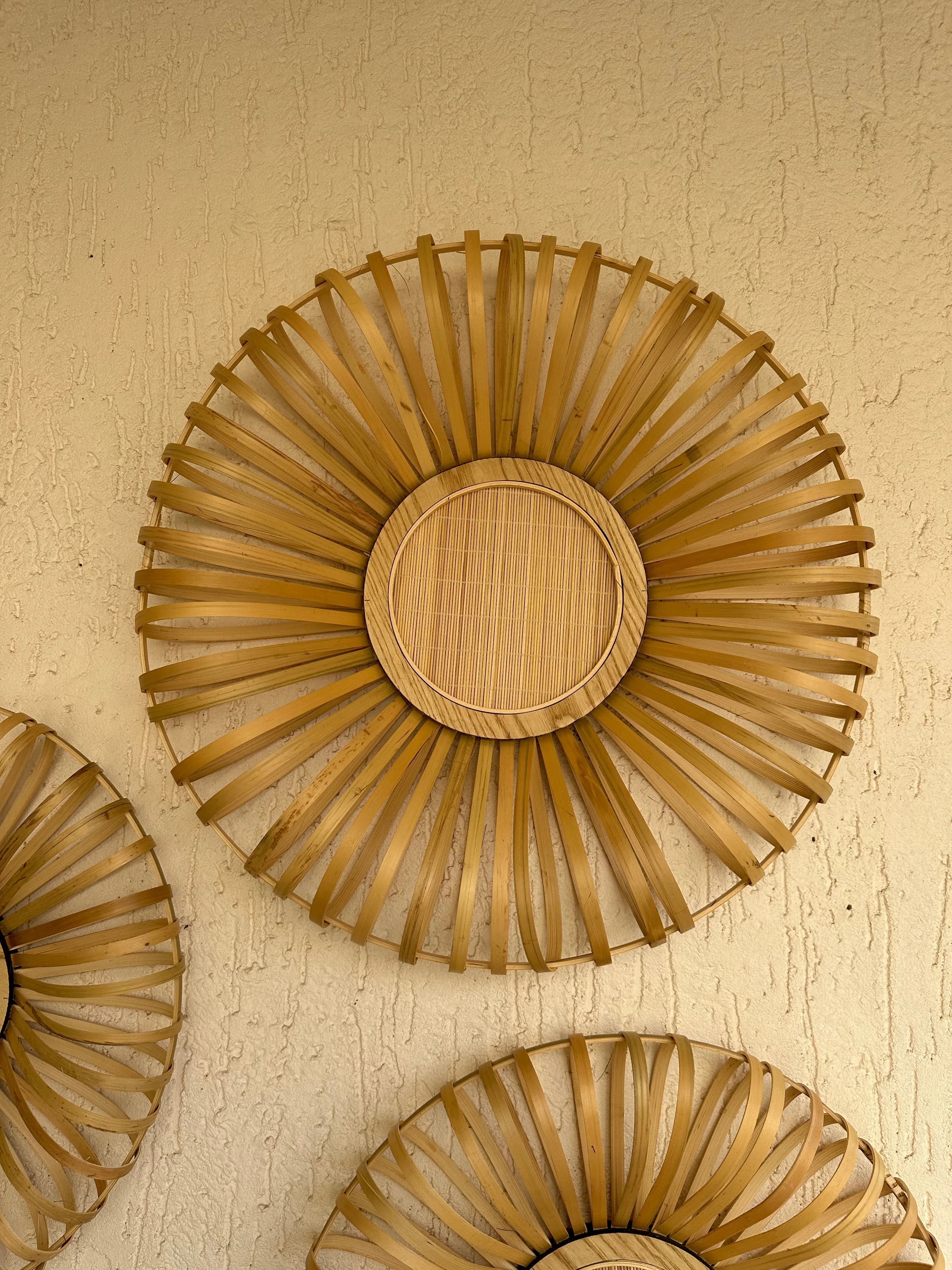 Bamboo Wheel Wall Decor