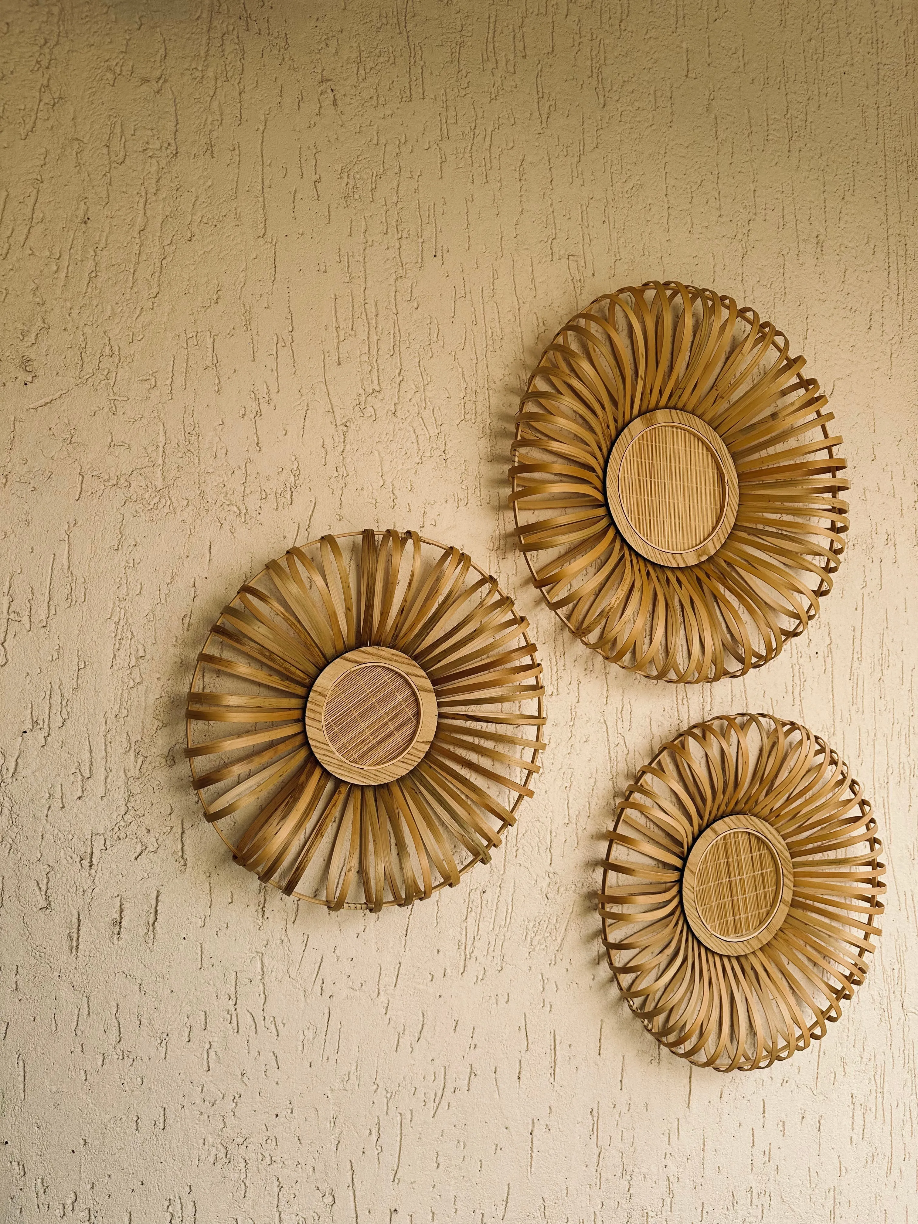Bamboo Wheel Wall Decor
