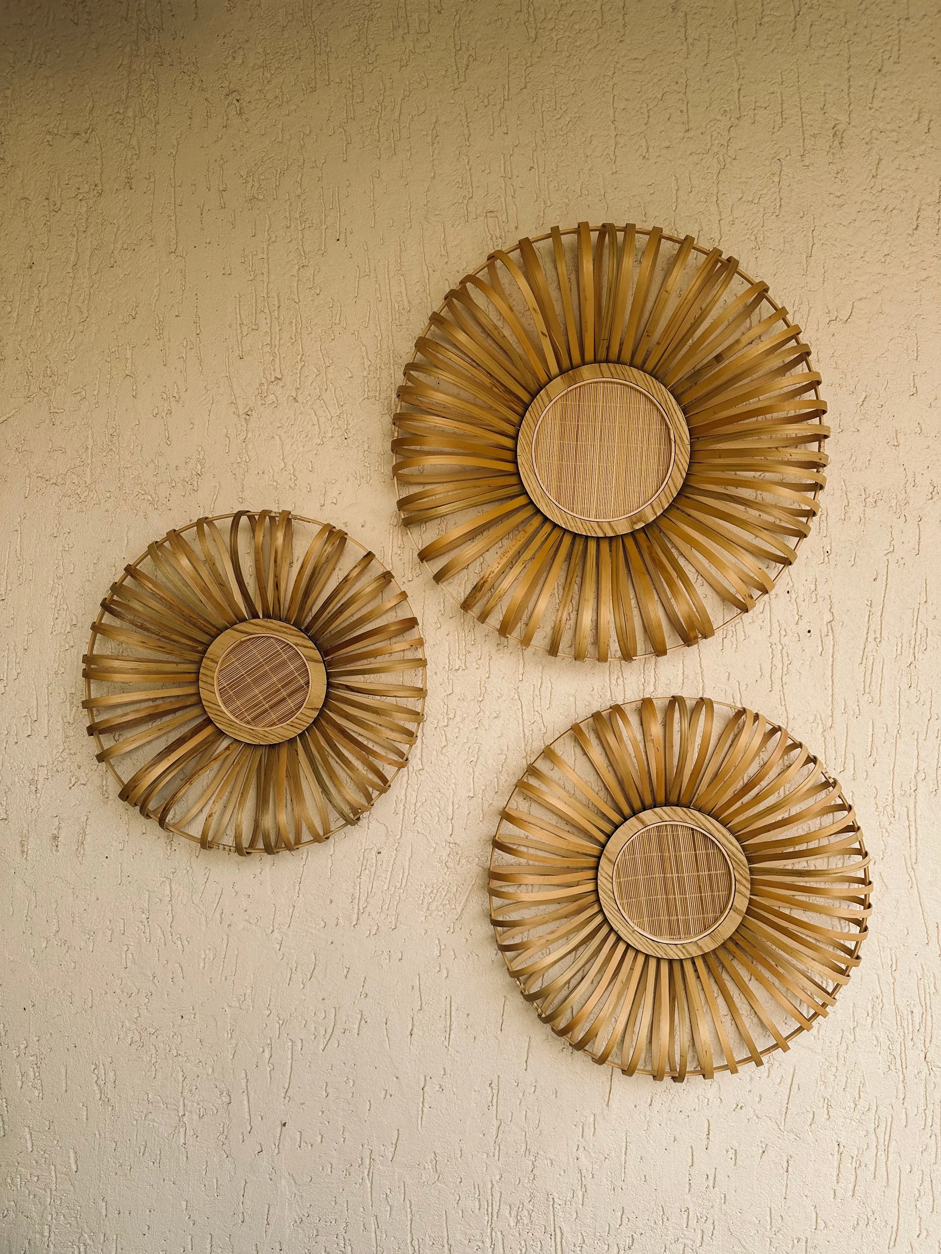 Bamboo Wheel Wall Decor