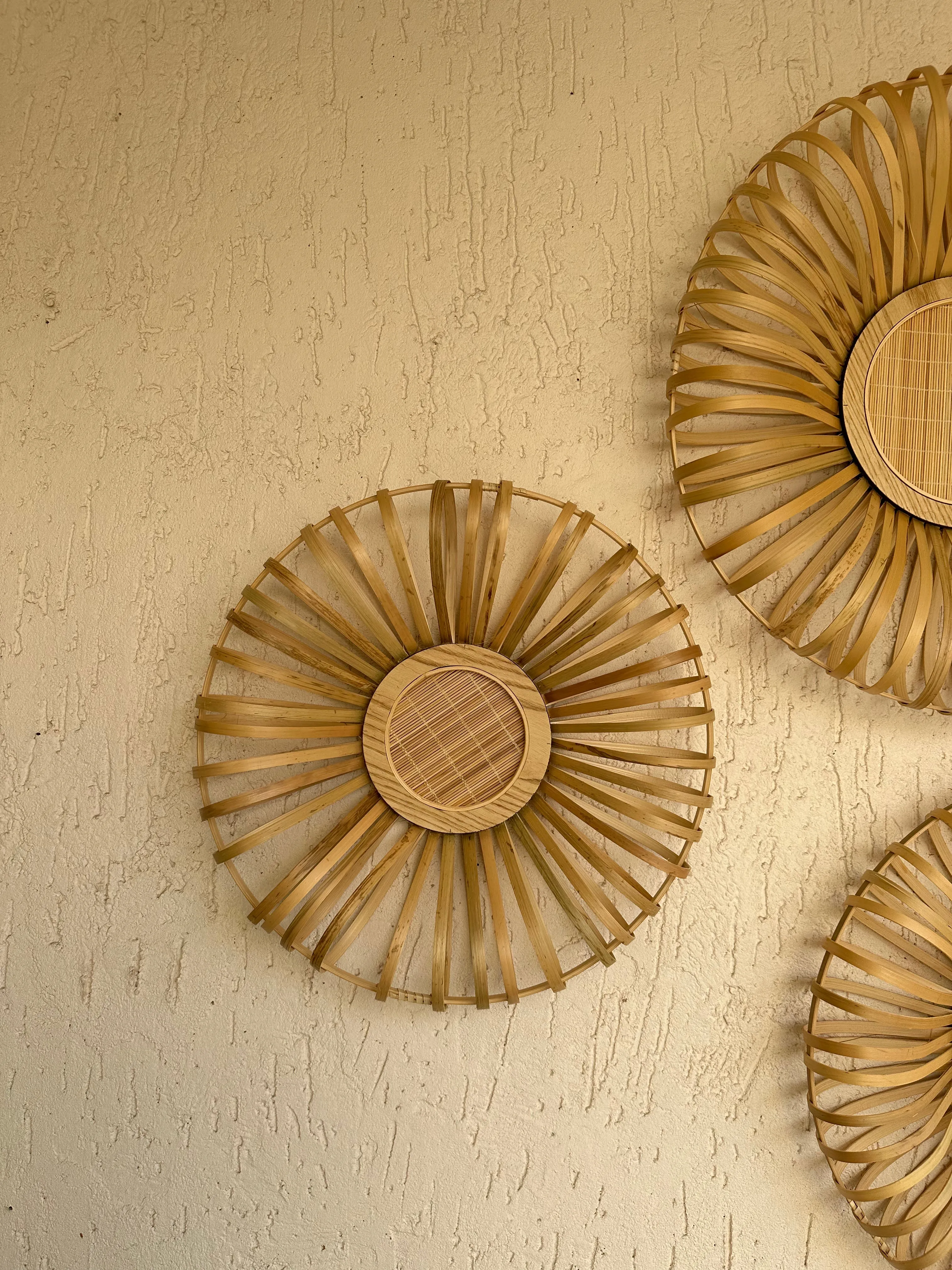 Bamboo Wheel Wall Decor