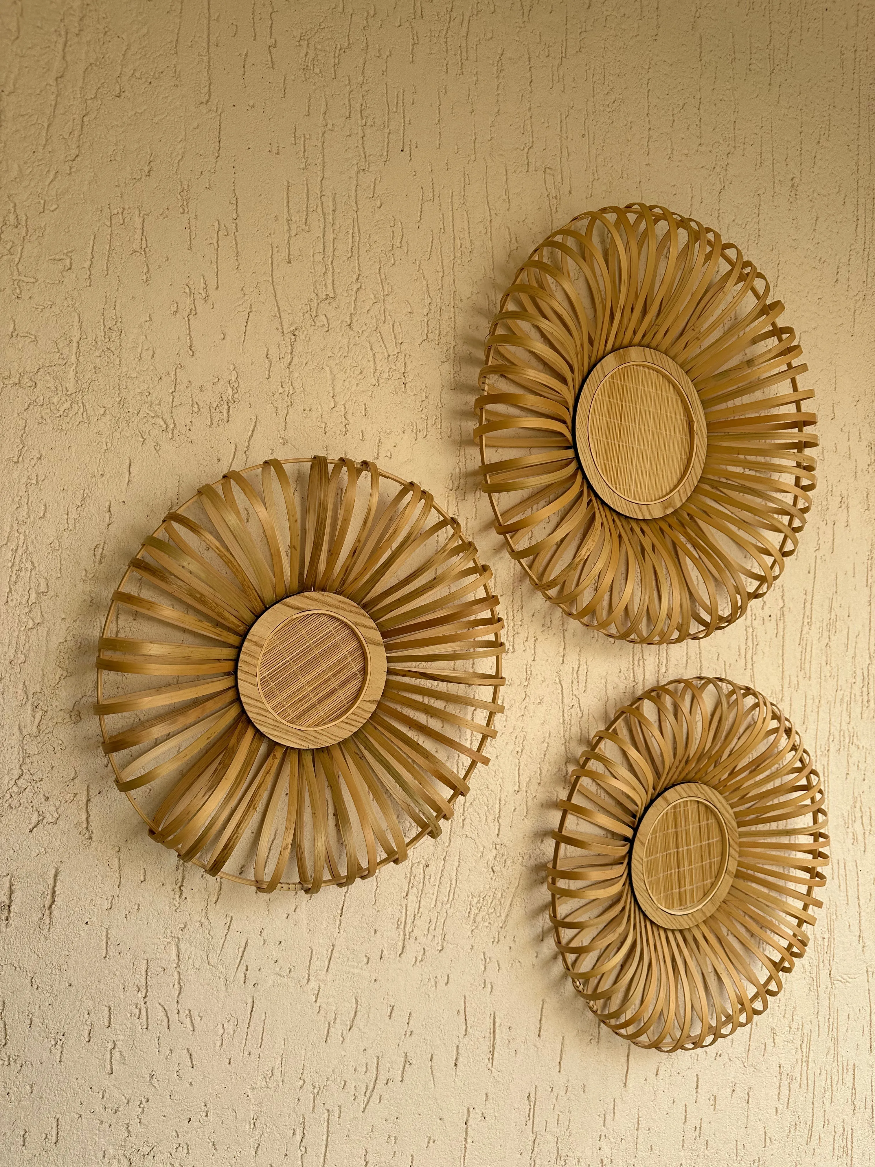Bamboo Wheel Wall Decor