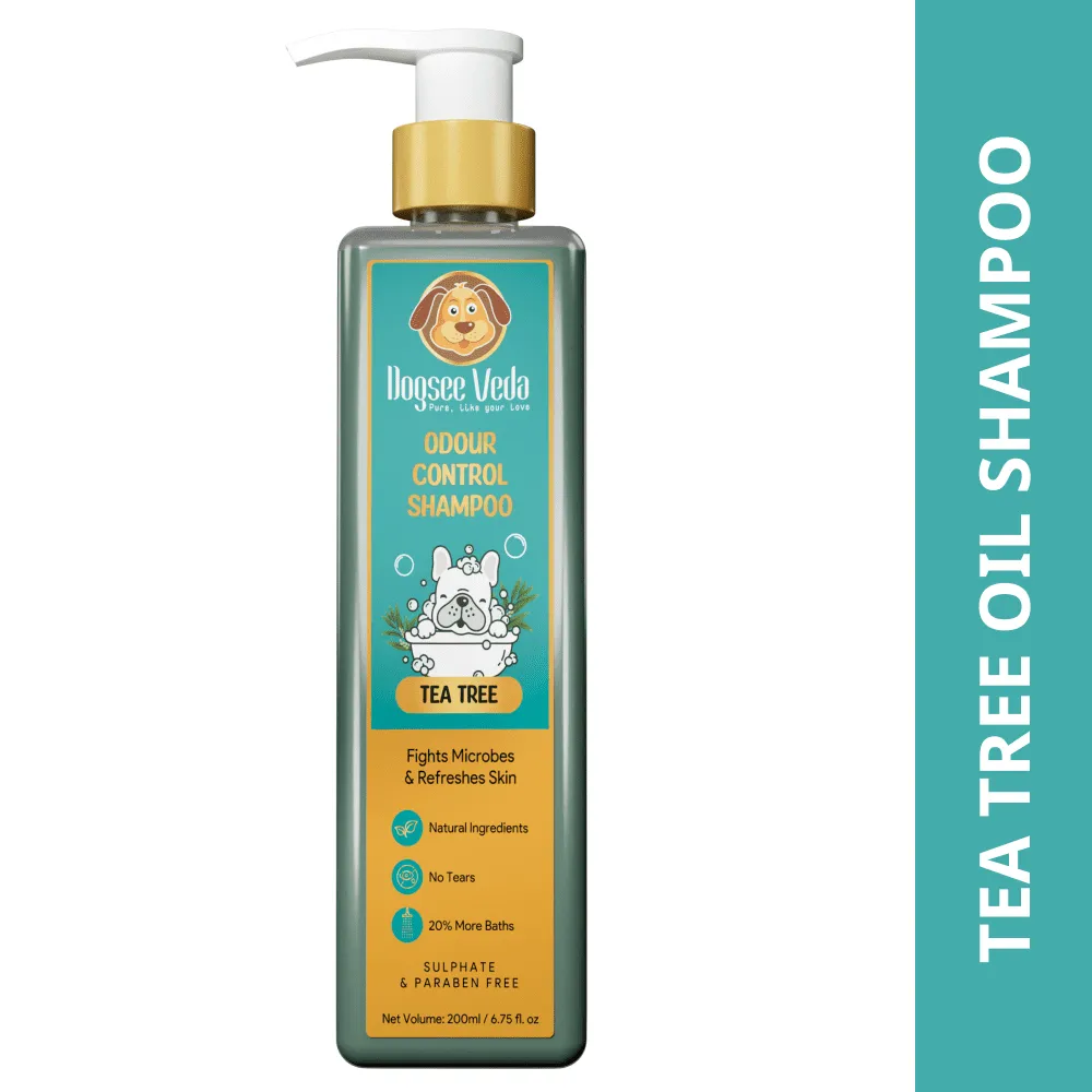 Basil Printed Leash , Aeolus Super Dry Absorption Towels and Dogsee Veda Odour Control Tea Tree Shampoo for Dogs Combo